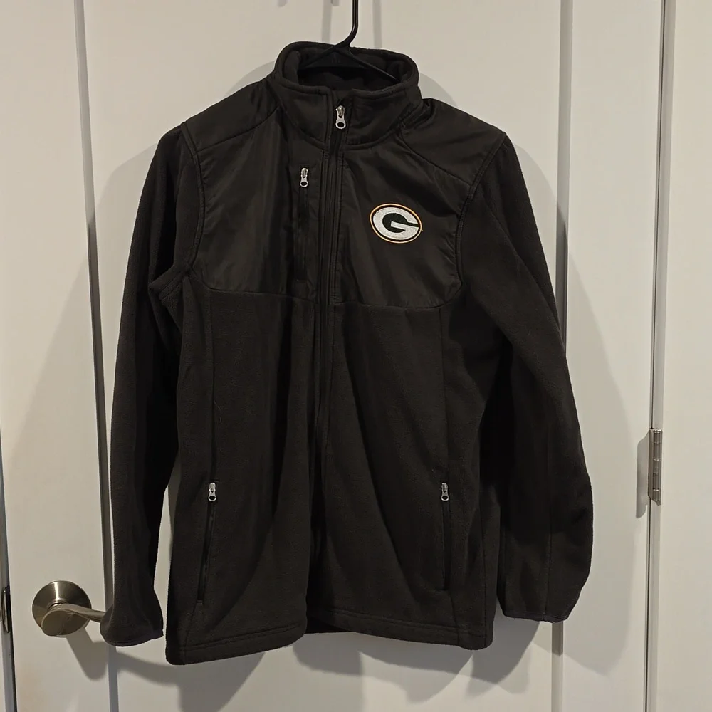 Green Bay Packer Zip Up Fleece|Youth size 14/16